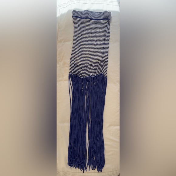 STAUD COSSETTE SKIRT | BLUE IRIS WHITE - Picture 3 of 6